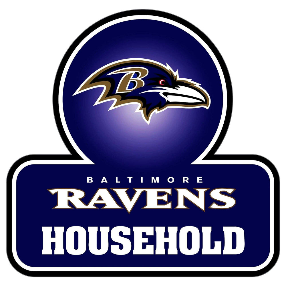 Baltimore Ravens Household Auto Decal - Baltimore Ravens - Flyclothing LLC