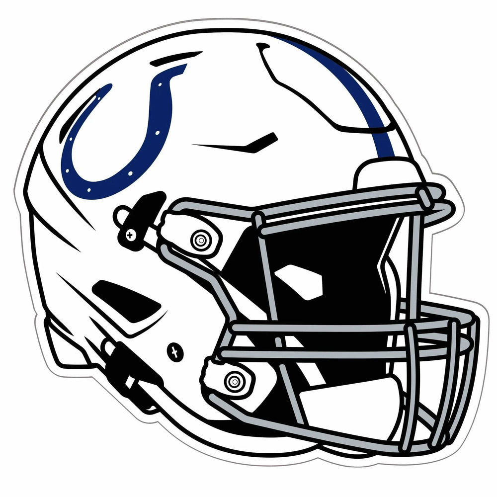 Indianapolis Colts Helmet Auto Decal - Indianapolis Colts - Flyclothing LLC