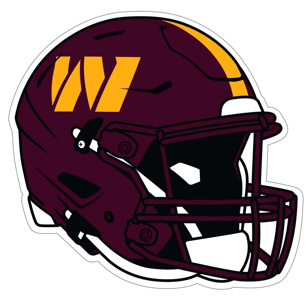 Washington Commanders Helmet Auto Decal - Washington Commanders - Flyclothing LLC