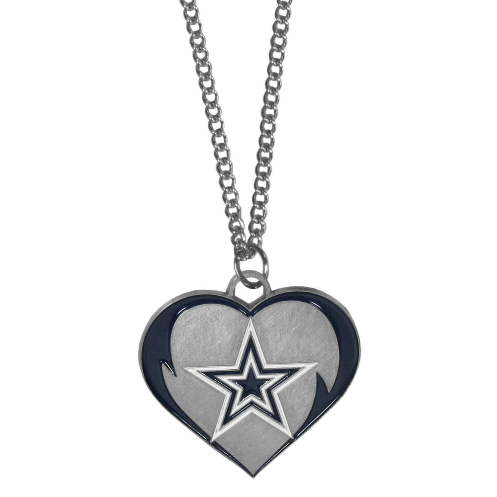 Dallas Cowboys Heart Necklace - Dallas Cowboys - Flyclothing LLC