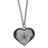 Dallas Cowboys Heart Necklace - Dallas Cowboys - Flyclothing LLC