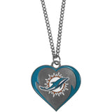 Miami Dolphins Heart Necklace - Miami Dolphins - Flyclothing LLC