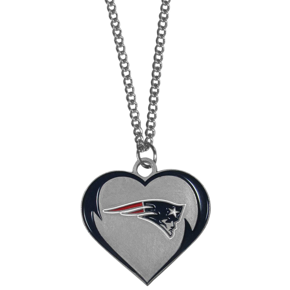 New England Patriots Heart Necklace - New England Patriots - Flyclothing LLC