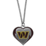 Washington Commanders Heart Necklace - Washington Commanders - Flyclothing LLC