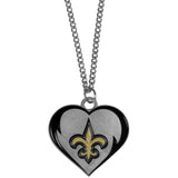 New Orleans Saints Heart Necklace - New Orleans Saints - Flyclothing LLC
