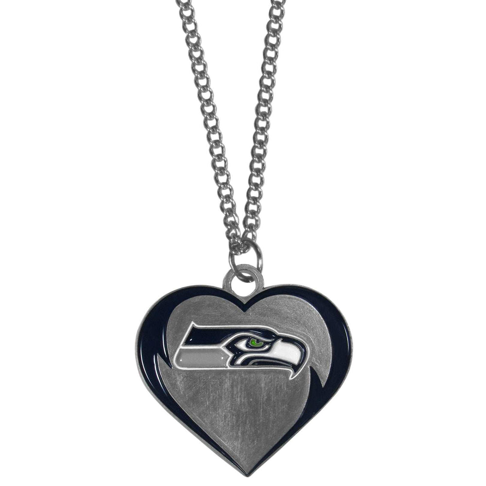 Seattle Seahawks Heart Necklace - Seattle Seahawks - Flyclothing LLC