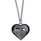 Seattle Seahawks Heart Necklace - Seattle Seahawks - Flyclothing LLC
