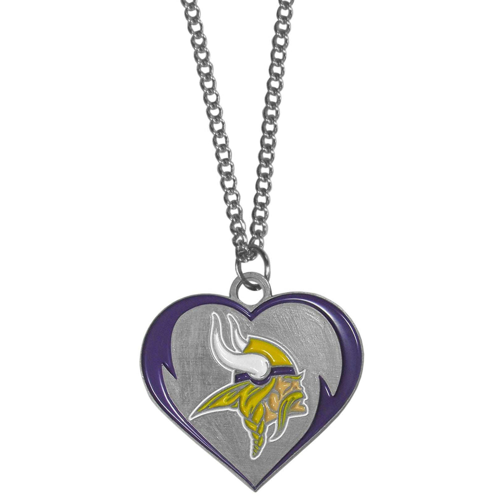 Minnesota Vikings Heart Necklace - Minnesota Vikings - Flyclothing LLC