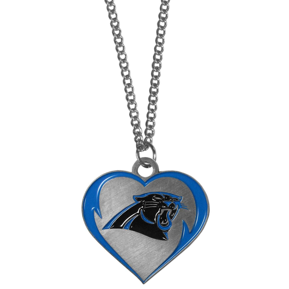 Carolina Panthers Heart Necklace - Carolina Panthers - Flyclothing LLC