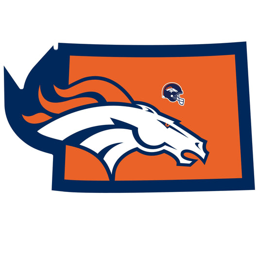 Denver Broncos Home State Decal - Denver Broncos - Flyclothing LLC