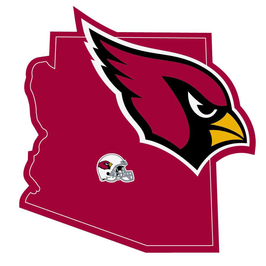 Arizona Cardinals Home State Decal - Arizona Cardinals - Flyclothing LLC