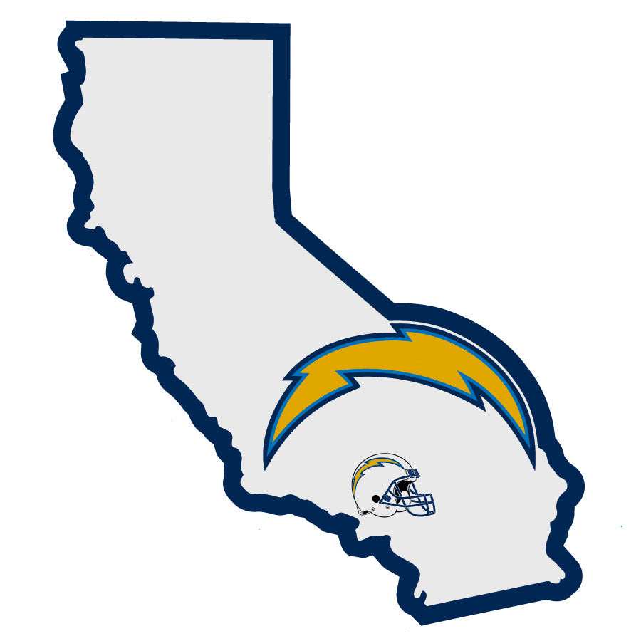 Los Angeles Chargers Home State Decal - Los Angeles Chargers - Flyclothing LLC