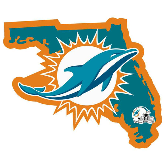 Miami Dolphins Home State Decal - Miami Dolphins - Flyclothing LLC