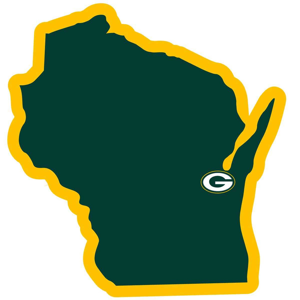 Green Bay Packers Home State Decal - Green Bay Packers - Flyclothing LLC