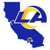 Los Angeles Rams Home State Decal - Los Angeles Rams - Flyclothing LLC