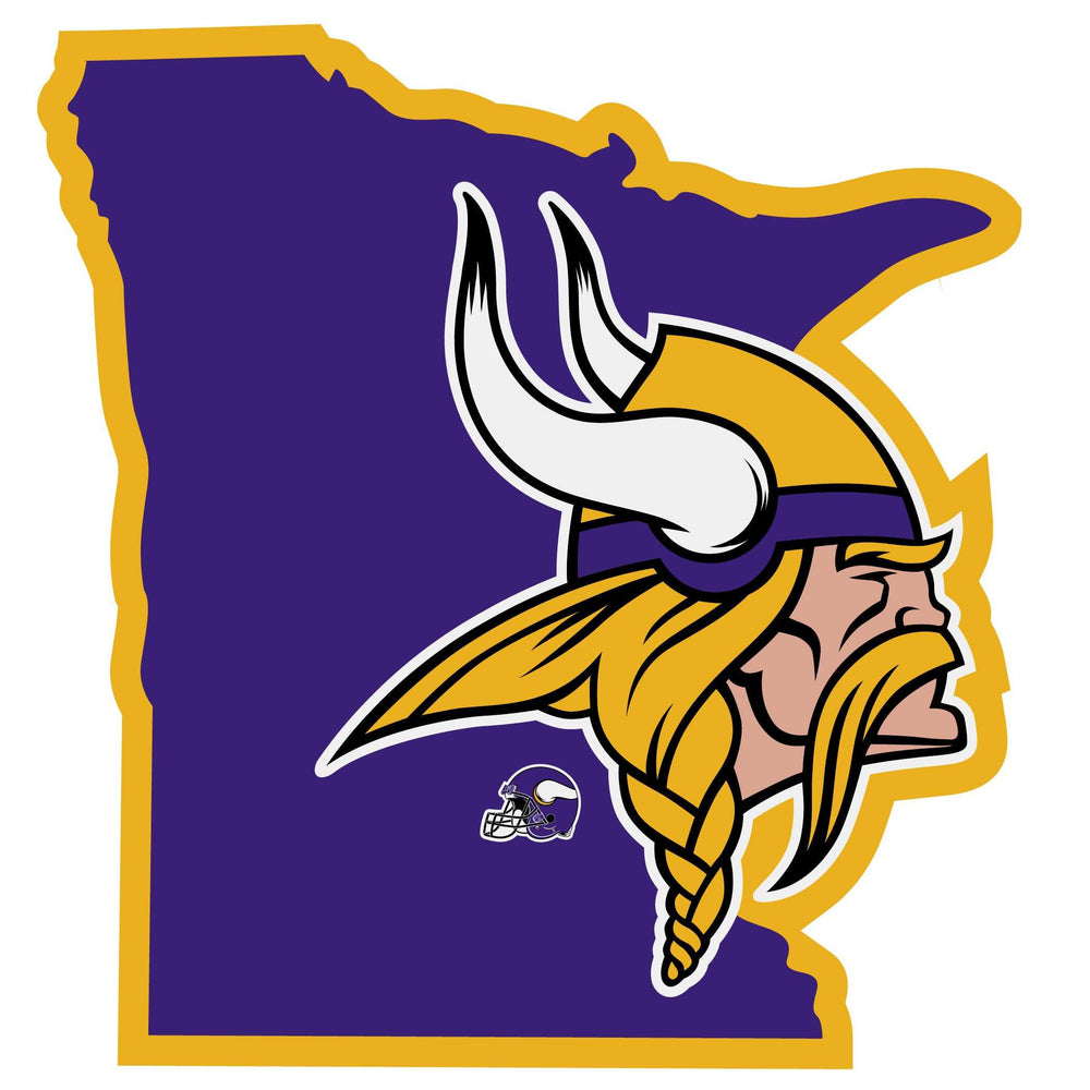 Minnesota Vikings Home State Decal - Minnesota Vikings - Flyclothing LLC
