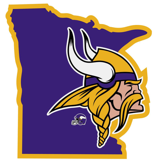 Minnesota Vikings Home State Decal - Minnesota Vikings - Flyclothing LLC