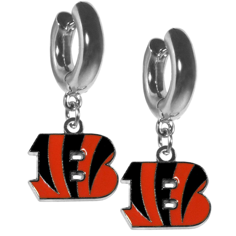 Cincinnati Bengals Huggie Hoop Earrings - Cincinnati Bengals - Flyclothing LLC