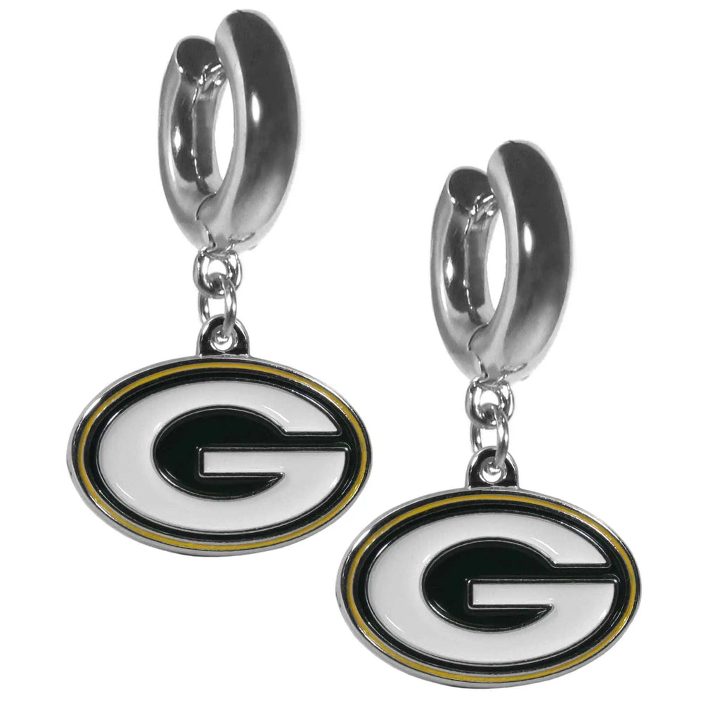 Green Bay Packers Huggie Hoop Earrings - Green Bay Packers - Flyclothing LLC