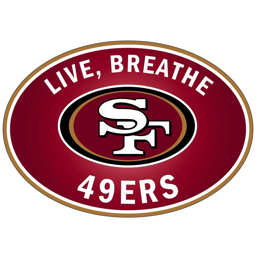 San Francisco 49ers Live-Breath Auto Decal - San Francisco 49ers - Flyclothing LLC