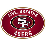 San Francisco 49ers Live-Breath Auto Decal - San Francisco 49ers - Flyclothing LLC