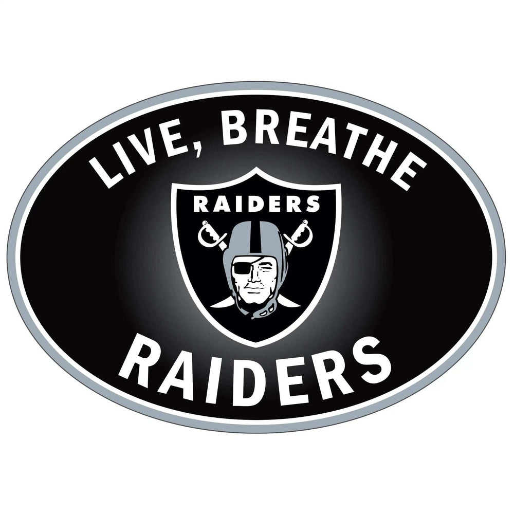 Las Vegas Raiders Live-Breath Auto Decal - Las Vegas Raiders - Flyclothing LLC