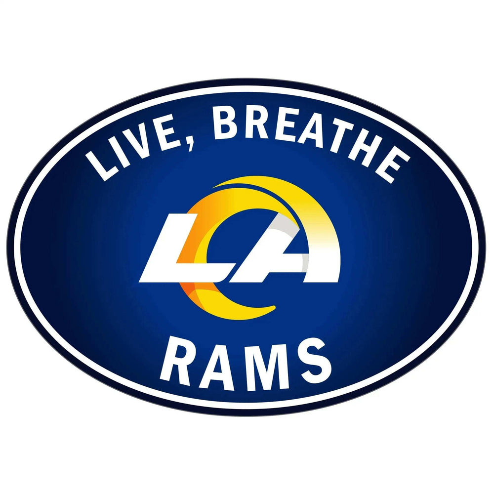 Los Angeles Rams Live-Breath Auto Decal - Los Angeles Rams - Flyclothing LLC