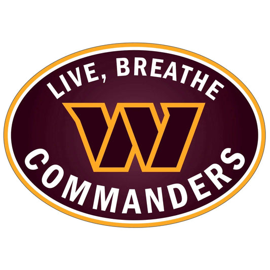Washington Commanders Live-Breath Auto Decal - Washington Commanders - Flyclothing LLC