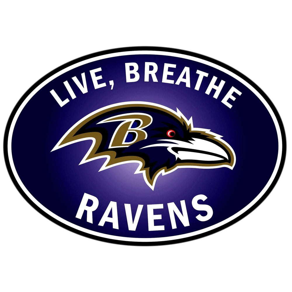 Baltimore Ravens Live-Breath Auto Decal - Baltimore Ravens - Flyclothing LLC