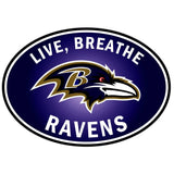 Baltimore Ravens Live-Breath Auto Decal - Baltimore Ravens - Flyclothing LLC