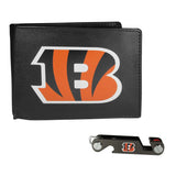 Cincinnati Bengals Leather Bi-fold Wallet & Key Organizer - Cincinnati Bengals - Flyclothing LLC