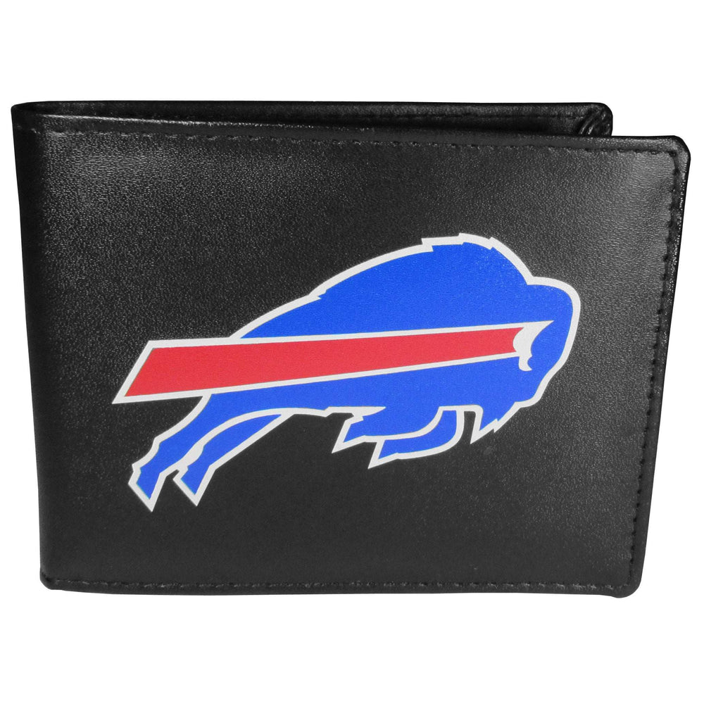 Buffalo Bills Leather Bi-fold Wallet Large Logo - Buffalo Bills - Flyclothing LLC