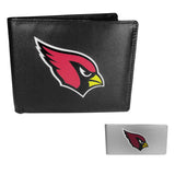 Arizona Cardinals Leather Bi-fold Wallet & Money Clip - Arizona Cardinals - Flyclothing LLC
