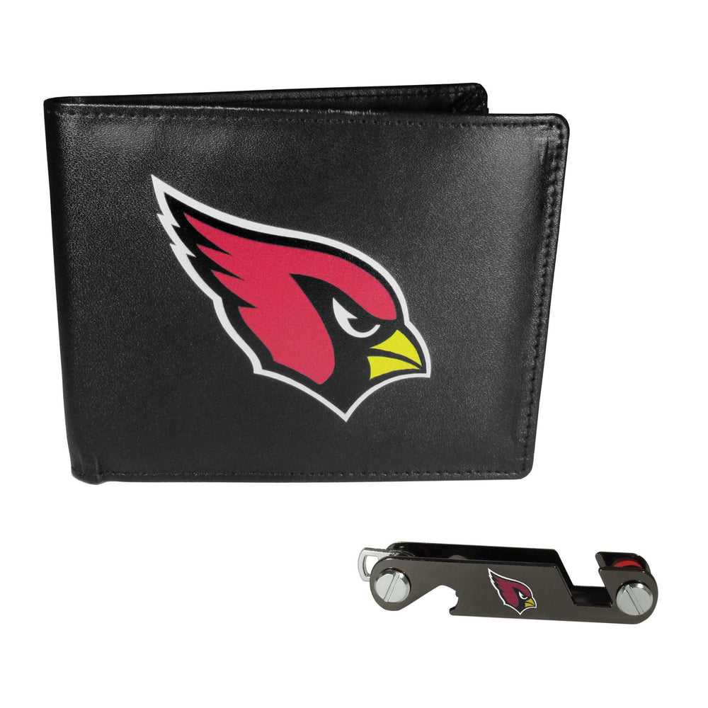 Arizona Cardinals Leather Bi-fold Wallet & Key Organizer - Arizona Cardinals - Flyclothing LLC