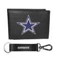 Dallas Cowboys Leather Bi-fold Wallet & Strap Key Chain - Siskiyou Buckle - Flyclothing LLC