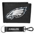 Philadelphia Eagles Leather Bi-fold Wallet & Strap Key Chain - Siskiyou Buckle - Flyclothing LLC