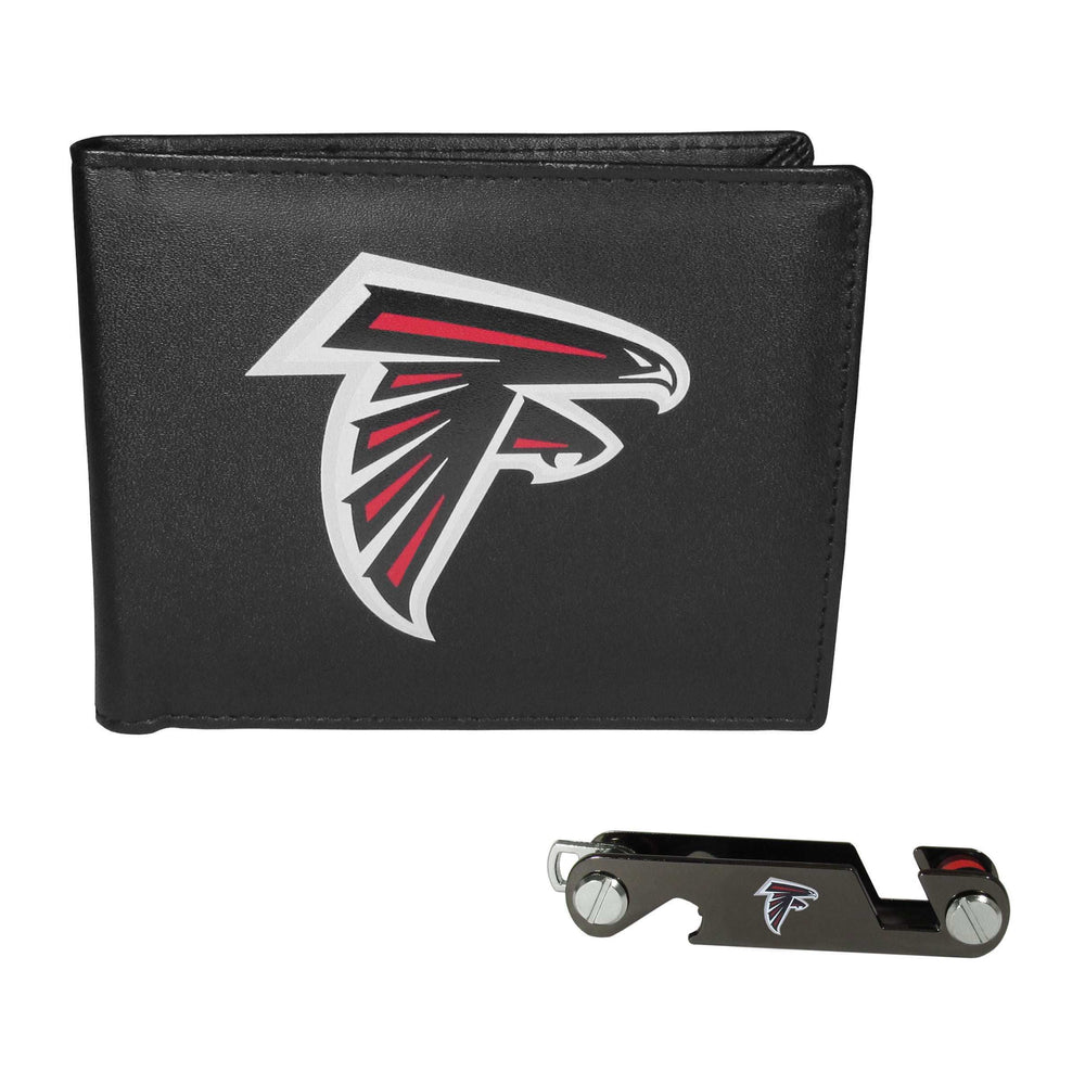 Atlanta Falcons Leather Bi-fold Wallet & Key Organizer - Atlanta Falcons - Flyclothing LLC