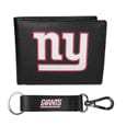New York Giants Leather Bi-fold Wallet & Strap Key Chain - Siskiyou Buckle - Flyclothing LLC
