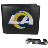 Los Angeles Rams Leather Bi-fold Wallet & Key Organizer - Los Angeles Rams - Flyclothing LLC