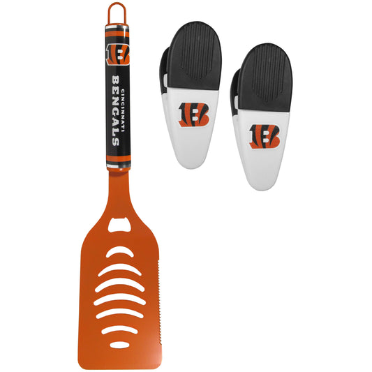 Cincinnati Bengals Logo Spatula/Chip Clips - Cincinnati Bengals - Flyclothing LLC