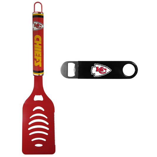 Kansas City Chiefs Logo Spatula w/Bottle Opener - Kansas City Chiefs - Flyclothing LLC