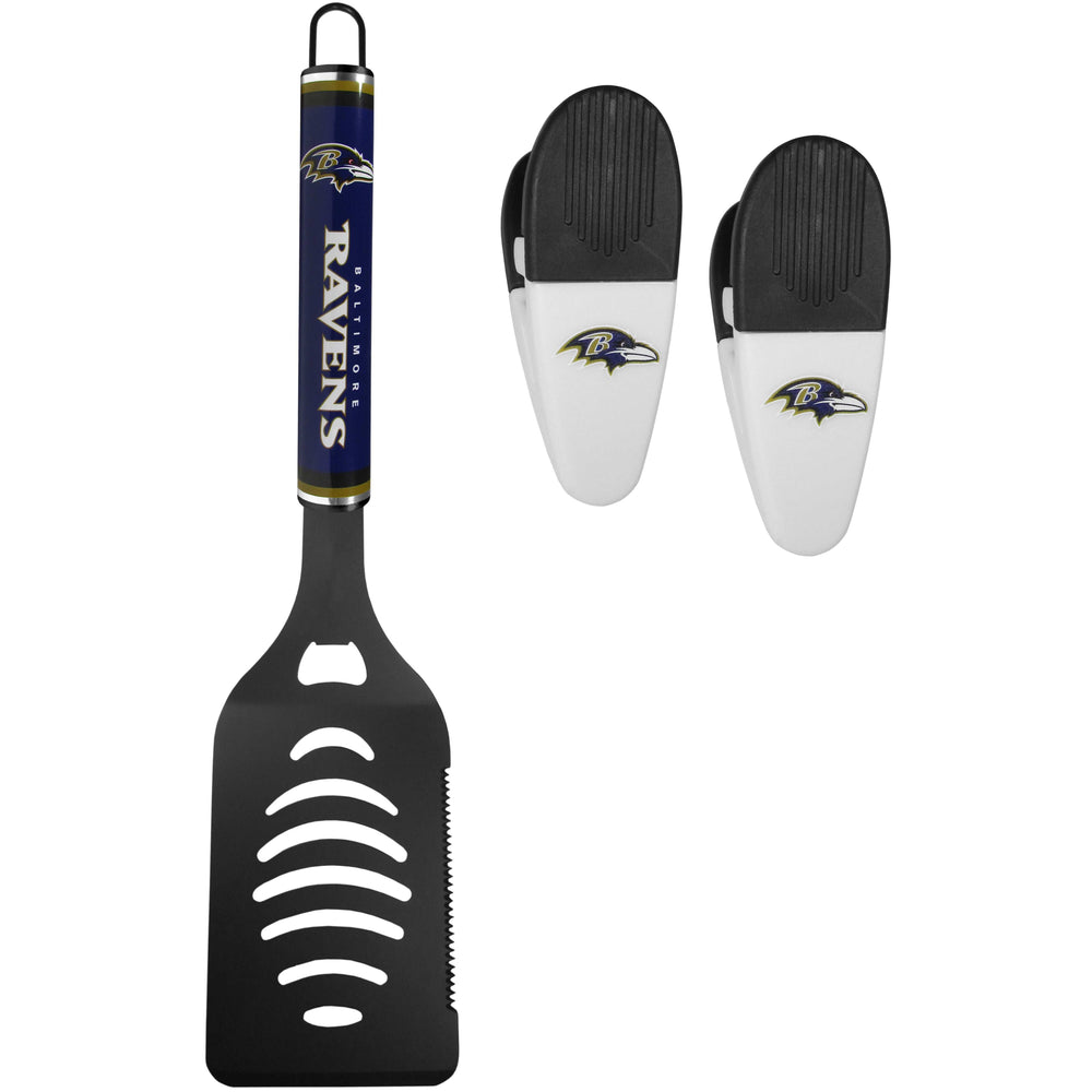 Baltimore Ravens Logo Spatula/Chip Clips - Baltimore Ravens - Flyclothing LLC