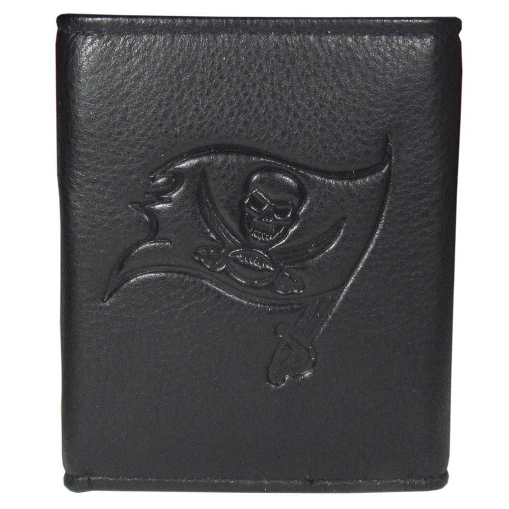 Tampa Bay Buccaneers Embossed Leather Tri-fold Wallet - Tampa Bay Buccaneers - Flyclothing LLC