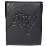Tampa Bay Buccaneers Embossed Leather Tri-fold Wallet - Tampa Bay Buccaneers - Flyclothing LLC
