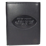 New York Jets Embossed Leather Tri-fold Wallet - New York Jets - Flyclothing LLC