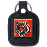 Cincinnati Bengals Square Leatherette Key Chain - Cincinnati Bengals - Flyclothing LLC