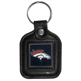 Denver Broncos Square Leatherette Key Chain - Denver Broncos - Flyclothing LLC