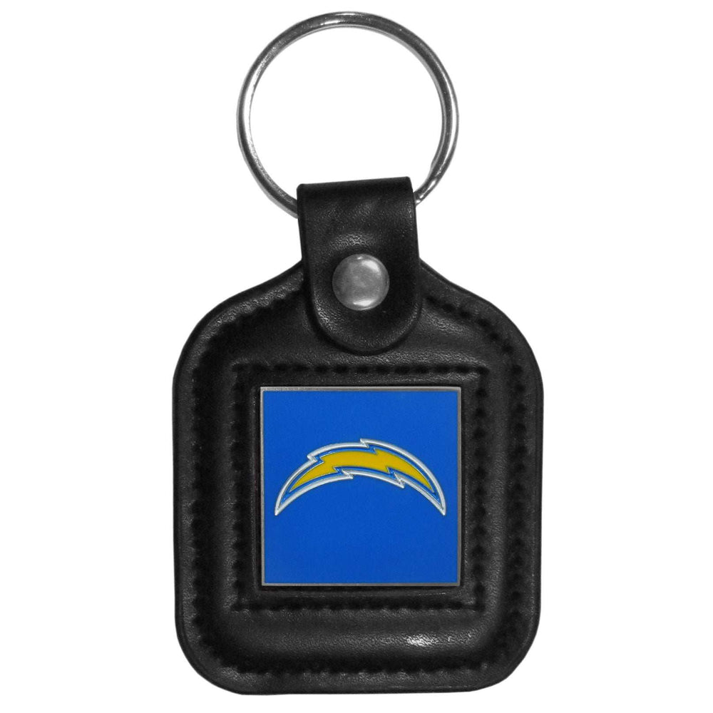 Los Angeles Chargers Square Leatherette Key Chain - Los Angeles Chargers - Flyclothing LLC