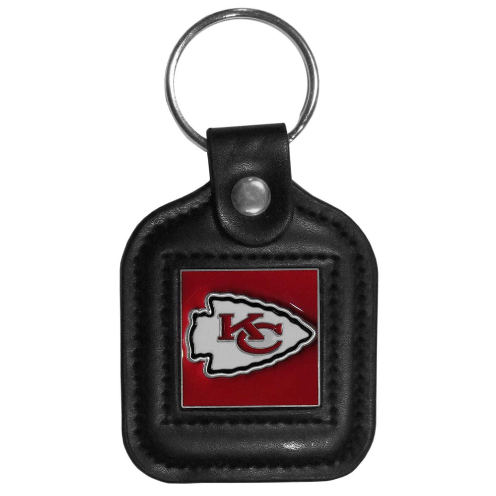 Kansas City Chiefs Square Leatherette Key Chain - Kansas City Chiefs - Flyclothing LLC