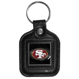 San Francisco 49ers Square Leatherette Key Chain - San Francisco 49ers - Flyclothing LLC